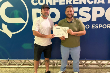 SECRETARIA DE ESPORTES RECEBE O CERTIFICADO DO SELO PRATA - O ESPORTE QUE QUEREMOS