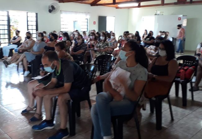 Capacitação com os professores da rede municipal de ensino