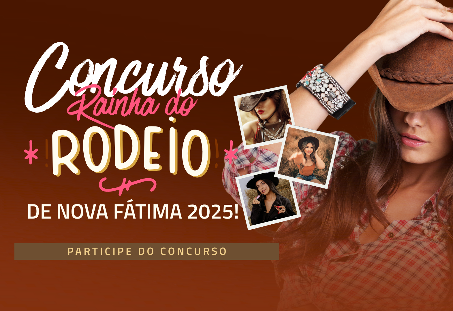 Prefeitura de Nova Fátima abre inscrições para o Concurso Rainha do Rodeio 2025